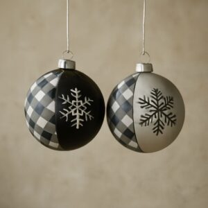 Black and White Christmas Ornaments: Timeless Elegance for the Holidays