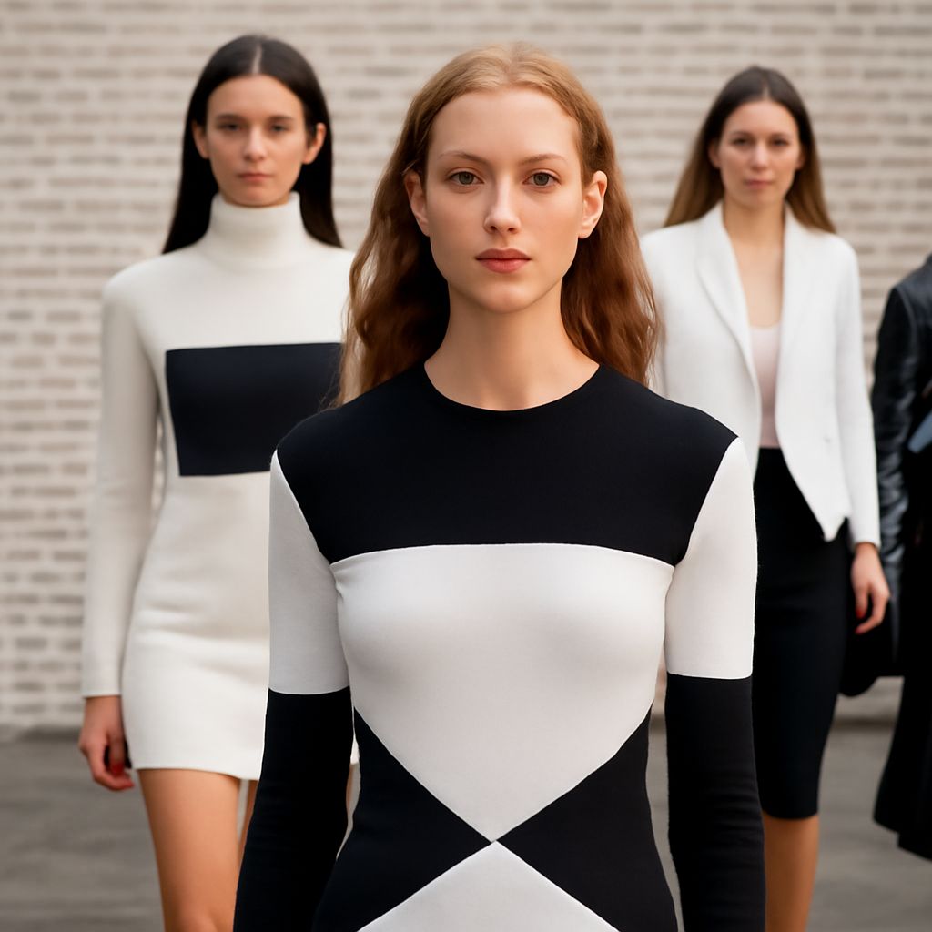 Black and white clothing with timeless fashion appeal