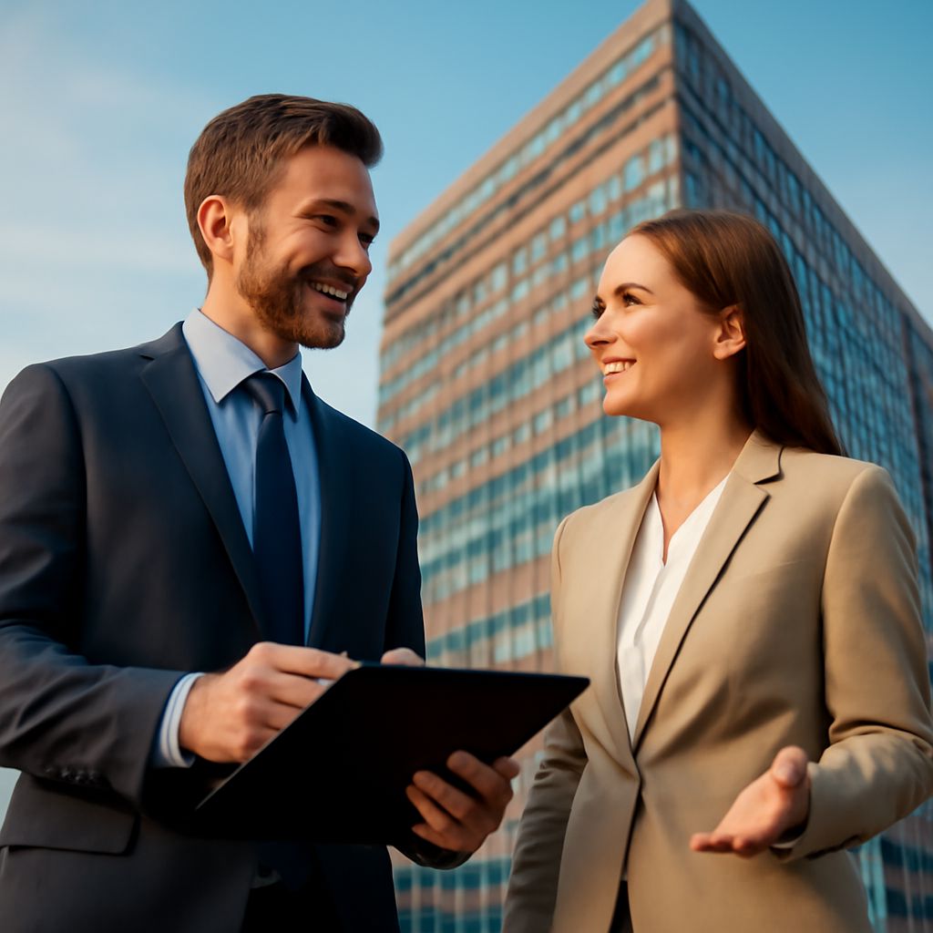 A real estate novelist discussing bespoke real estate