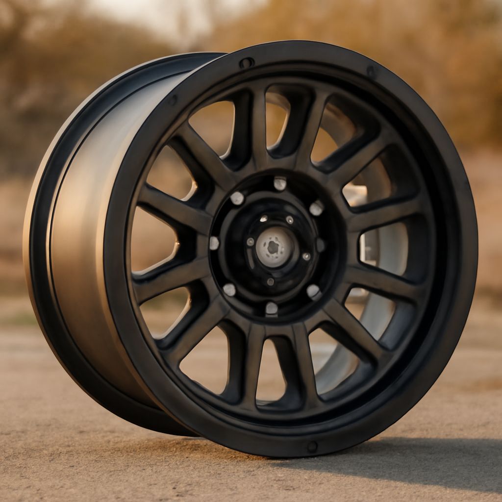 Black and white rims and wheels
