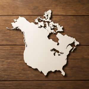 North America Map Black and White: A Design Perspective